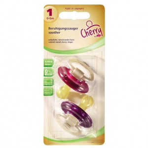 Suzeta latex Cherry Girl, 0 - 6 luni, nip 91002