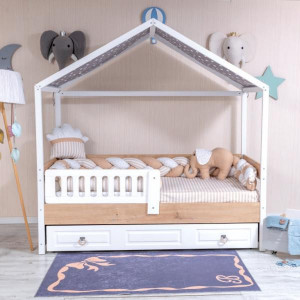 Lenjerie MyKids Montessori 6 Piese PS02 95x195 cm