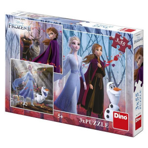 Puzzle 3 in 1 - Frozen II (3 x 55 piese)