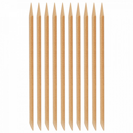 Bete din Lemn pentru Cuticule Set 10 Bucati