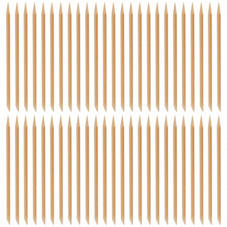 Bete din Lemn pentru Cuticule Set 50 Bucati