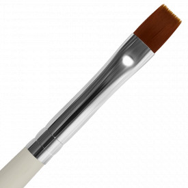 Pensula Unghii Aplicare Gel Nr. 10 Varf Drept White Simplicity