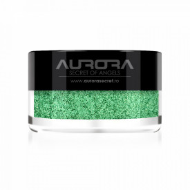 Sclipici Unghii cu Efect de Sirena Aquatic Green No 4