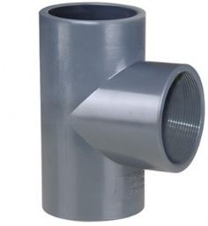 Teu egal PVC-UH cu filet interior