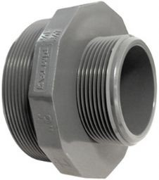 Niplu redus cu filet exterior PVC-UH