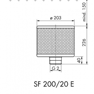 Sorb filtrant 200/166/20 E