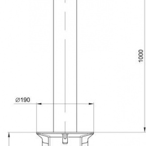 Piesa inglobata in beton 100 T