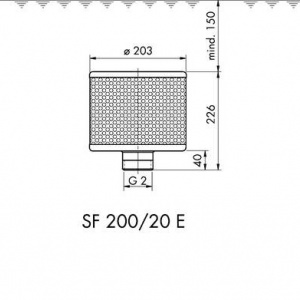 Sorb filtrant 200/100/15 E