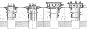 Piesa inglobata in beton 100 T