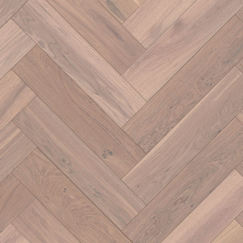 Herringbone Parquet Oak Rustic - Lava 4V