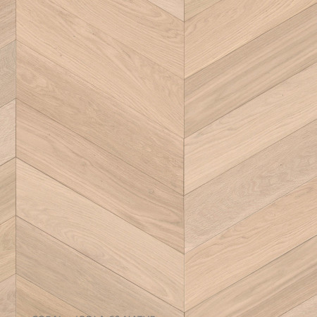 chevron 60 oak natural parquet Coral Oxford 