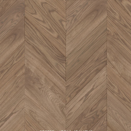 chevron 45 oak natural parquet Copper Leicester 4v