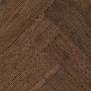 Herringbone Parquet Oak Rustic - Lava 4V
