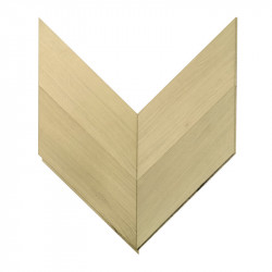 Chevron Solid Wood Parquet Oak select - Raw 4V Nottingham