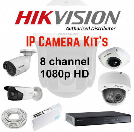 Hikvision 8ch FULL HD IP Kit 1080p