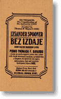 Bez izdaje  LYSANDER SPOONER