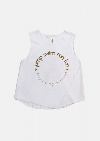 Tricou alb , tip maiou