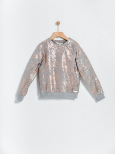 Bluza imprimata bronz