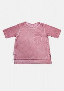 Tricou larg roz nude