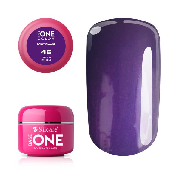 Gel UV Color Base One 5g Metalic Deep Plum 46 baseone.ro imagine noua 2022