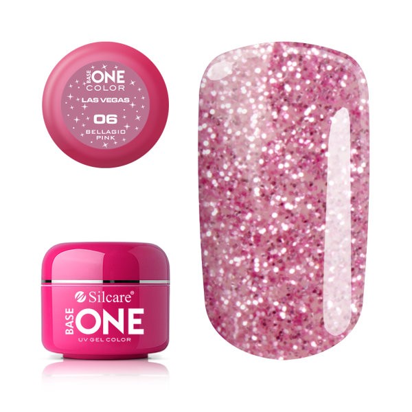 Gel uv Color Base One Silcare Las Vegas Bellagio Pink 06 baseone.ro imagine noua 2022