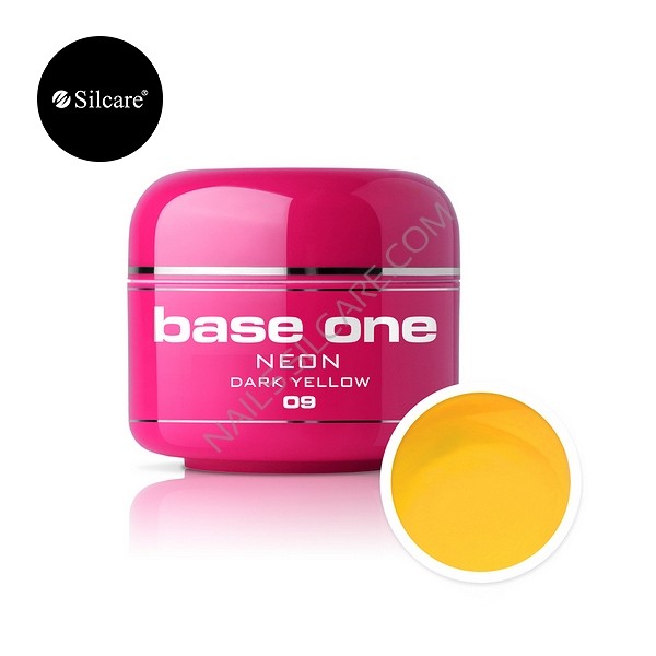 Gel UV Color Base One Silcare Neon Dark Yellow 09 baseone.ro imagine noua 2022