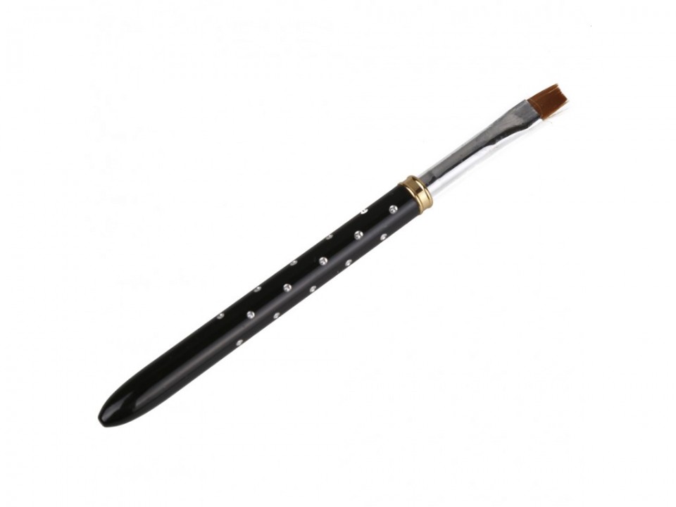 Pensula pentru gel cu maner metalic rotund -nb103-10
