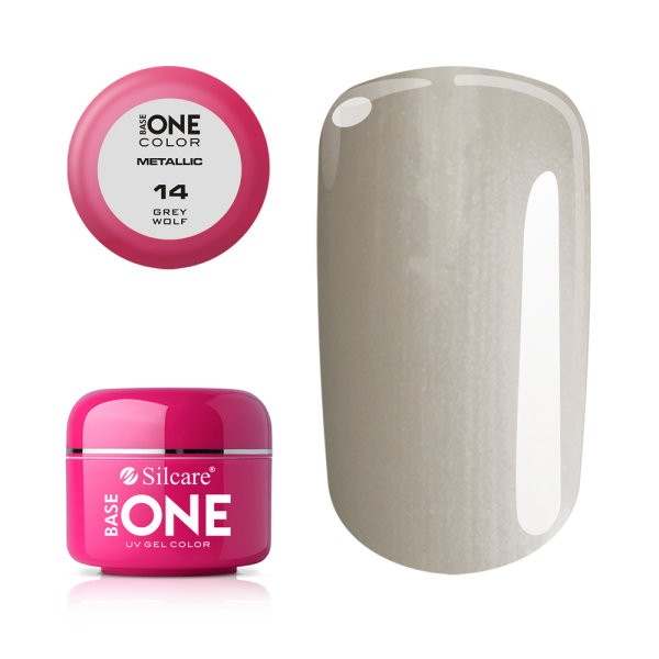 Gel uv color base one 5g metalic grey wolf 14