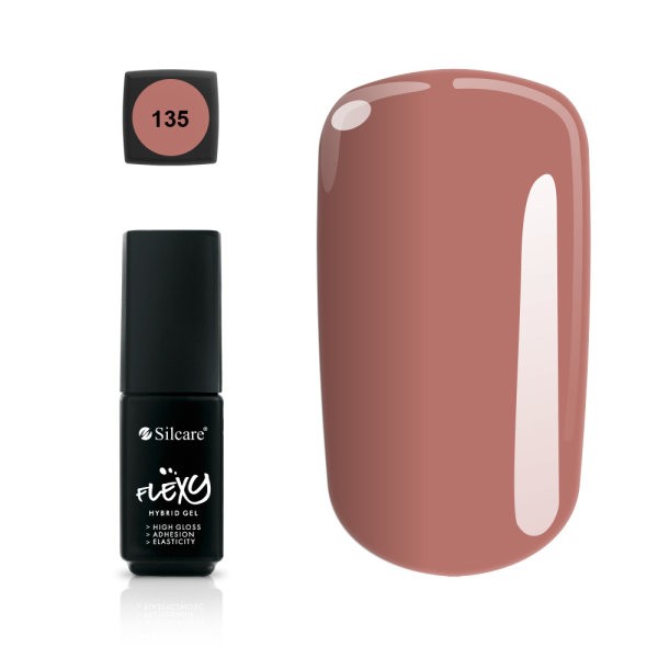 Oja semipermanenta flexy hybrid gel silcare 4.5g 135