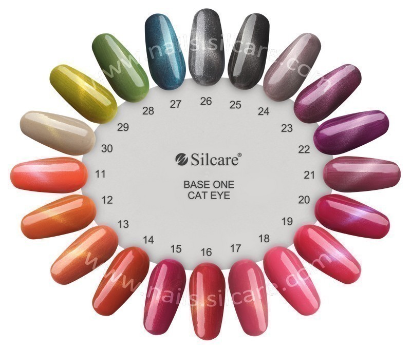 Gel UV Color Base One Silcare Cat Eye Magnetic Siamese 28 - 2 | YEO