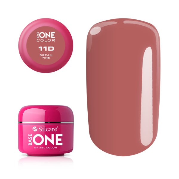 Gel uv Color Base One Silcare Clasic Dream Pink 11D baseone imagine noua