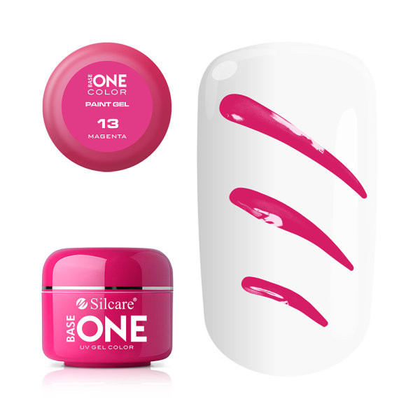 Gel UV Color Base One Silcare Paint Magenta 13 Base