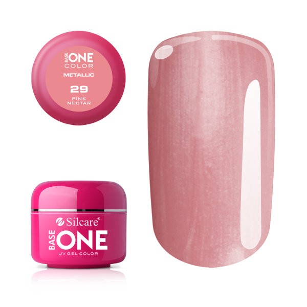 Gel UV Color Base One 5g Metalic Pink Nectar 29 baseone.ro imagine noua 2022