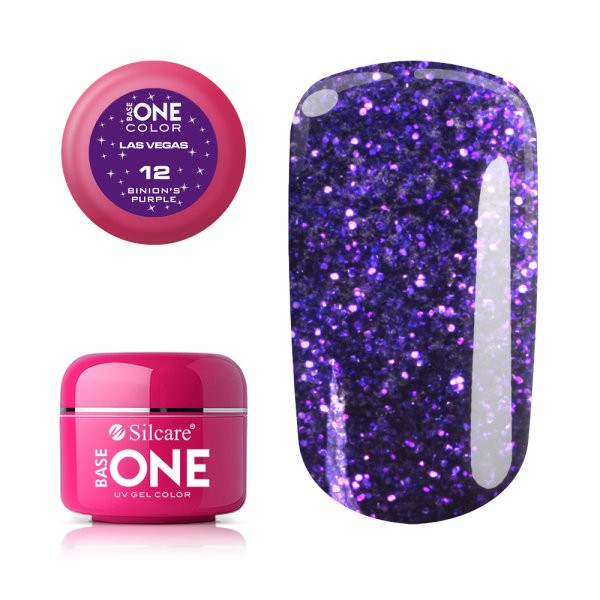 Gel uv Color Base One Silcare Las Vegas Binion’sPurple 12 baseone.ro imagine noua 2022