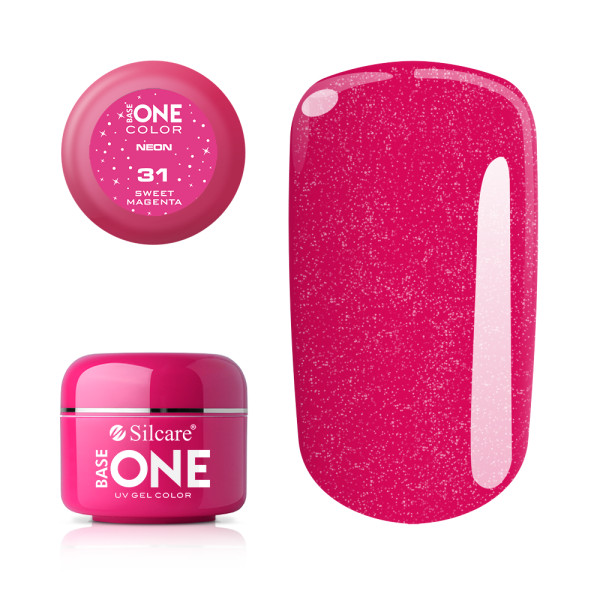 Gel UV Color Base One Silcare Sweet Magenta 31 baseone.ro imagine noua 2022