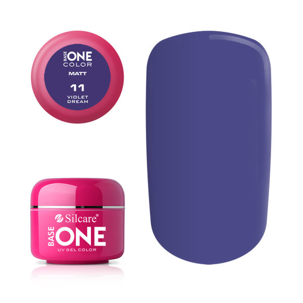 Gel uv Color Base One Silcare Matt Violet Dream 11 baseone.ro imagine noua 2022