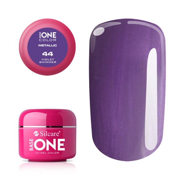Gel UV Color Base One 5g Metalic Violet Shimmer 44 baseone.ro imagine noua 2022