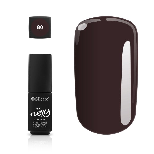 Oja semipermanenta flexy hybrid gel silcare 4.5g 80