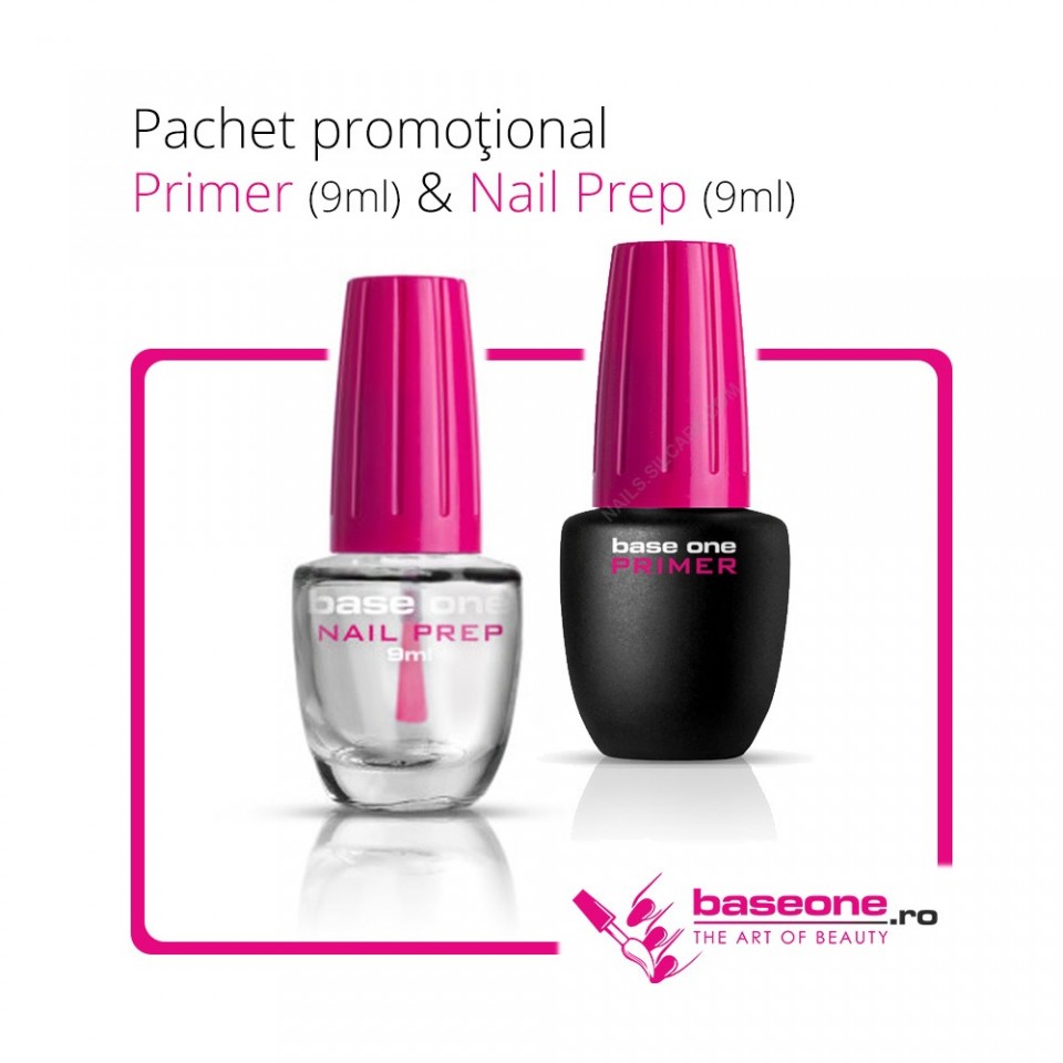 Pachet Promotional Primer Base One 9ml+Nail Prep 9ml 9ml