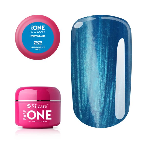 Gel uv color base one 5g metalic midnight sky 22