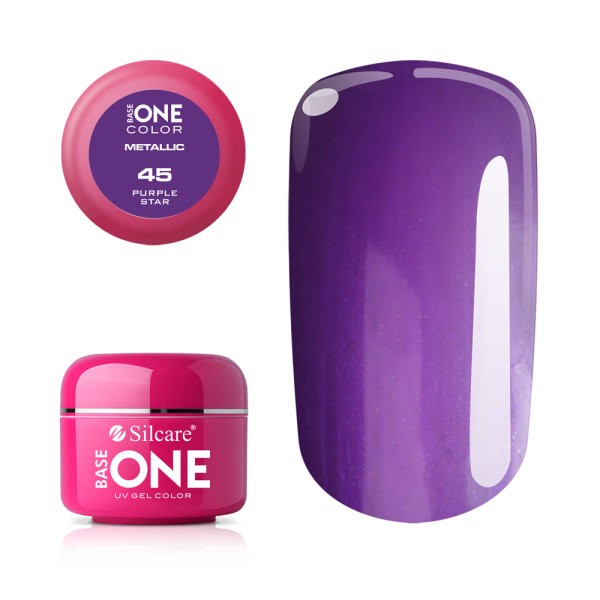 Gel UV Color Base One 5g Metalic Purple Star 45 Base