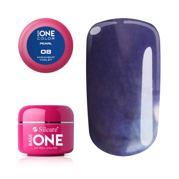 Gel UV Color Base One 5g Pearl- Midnight Violet 08