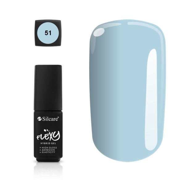 Oja semipermanenta flexy hybrid gel silcare 4.5g 51