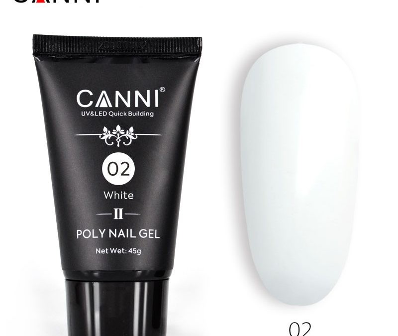 POLY NAIL GEL CANNI NEW FORMULA WHITE 02 45G