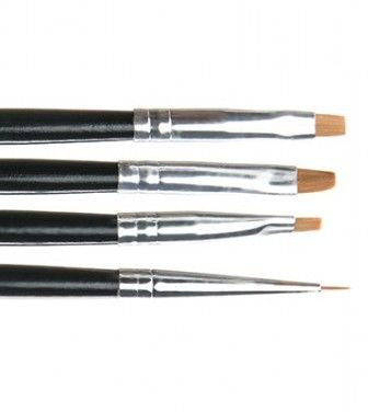 Pensule pentru unghii set 4 Miley NBS04A