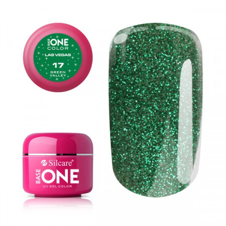 Gel uv Color Base One Silcare Las Vegas Green Valley 17