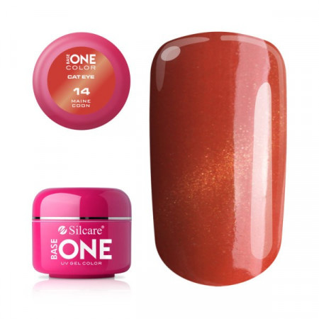 Gel UV Color Base One Silcare Cat Eye Magnetic Maine Conn 14