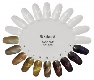 Gel UV Color Base One Silcare Cat Eye Magnetic Profelis 27