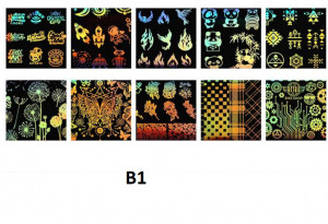 Set 10 folii de transfer Conny's B1