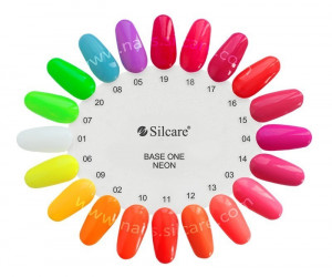 Gel UV Color Base One Silcare Neon Fresh Green 23
